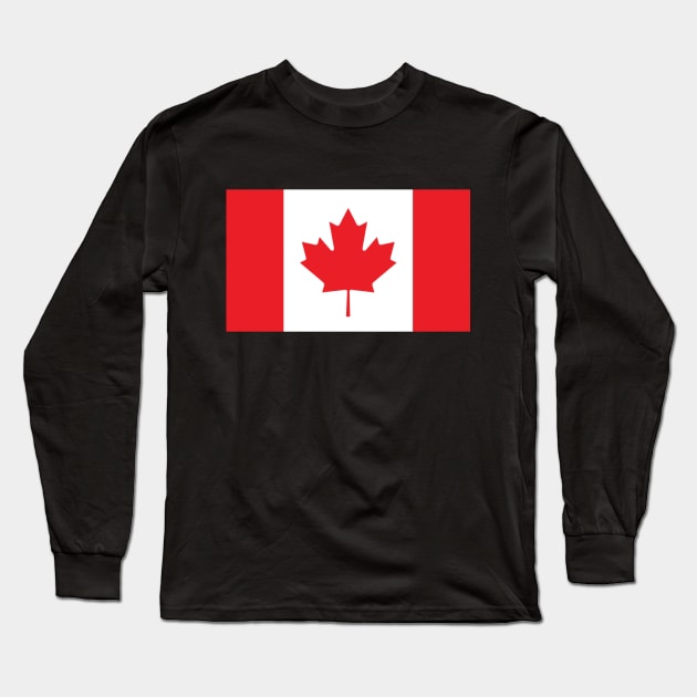 flag of canada Long Sleeve T-Shirt by gold package